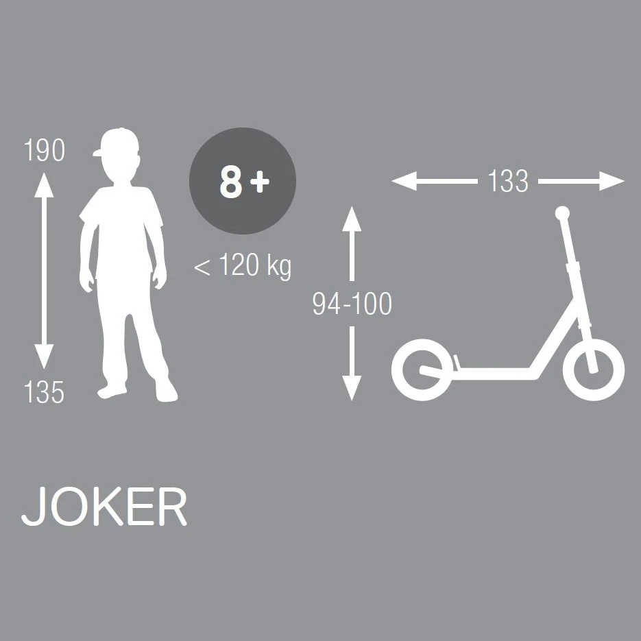 Puky JOKER Roller - Schwarz/weiß – Bild 2