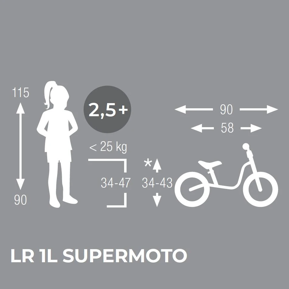 Puky LR 1L Plus - 12,5" Kinderlaufrad - SUPERMOTO Edition - Schwarz – Bild 6